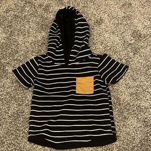 5/$15 Striped Black and White Kids Hoodie